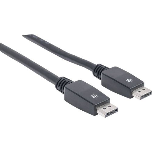 Manhattan DisplayPort priključni kabel DisplayPort utikač, DisplayPort utikač 10.00 m crna 354134 zaštićen s folijom, UL certificiran, Ultra HD (4K) HDMI, pozlaćeni kontakti DisplayPort kabel slika 2
