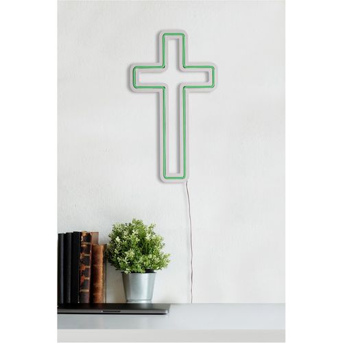 Wallity Ukrasna plastična LED rasvjeta, Cross Sign - Green slika 11
