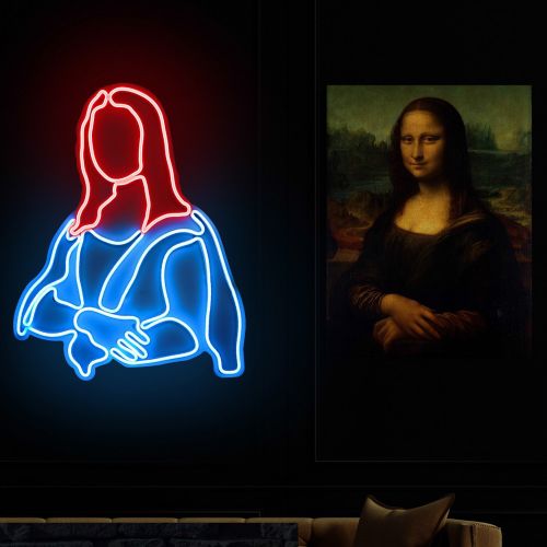 Wallity Ukrasna plastična LED rasvjeta, Mona Lisa - Red slika 8