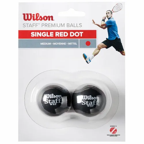 Wilson Staff Squash Loptice Crvena Točka 2 Pakiranja WRT617700 slika 2