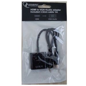 Adapter GEMBIRD HDMI (M) - VGA (F) sa audio kablom A-HDMI-VGA-06