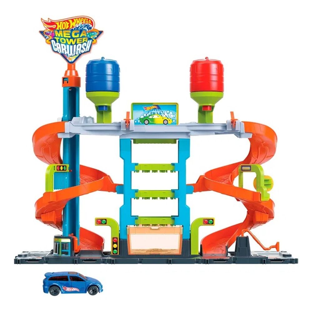 Hot Wheels City Mega Tower Car Wash - Autopraonica slika 1