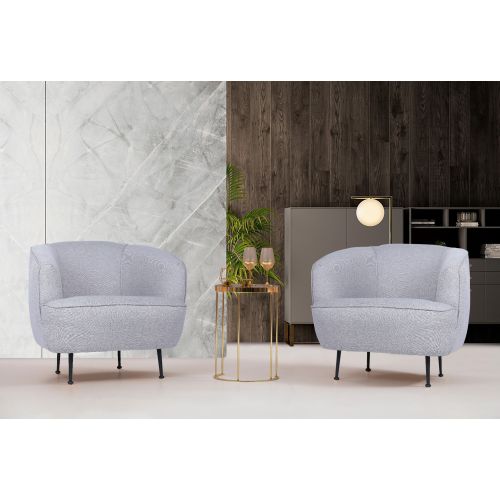 Atelier Del Sofa Fotelja wing PICCOLI siva, Piccoli (Bony) - Linen slika 1