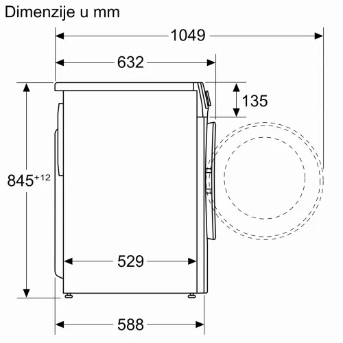 Bosch WGG142ZOBY Serija 6, Veš mašina 9 kg, 1200 rpm, EcoSilence Drive, Dubina 58.8 cm slika 8