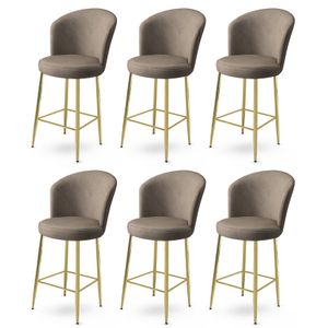 Alte - Gold Bar Stool Set (6 komada)