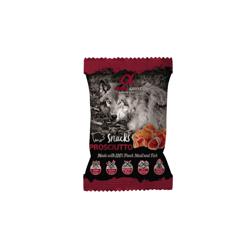 Alpha Spirit poslastice za pse, kockice – 50g-pršut slika 1