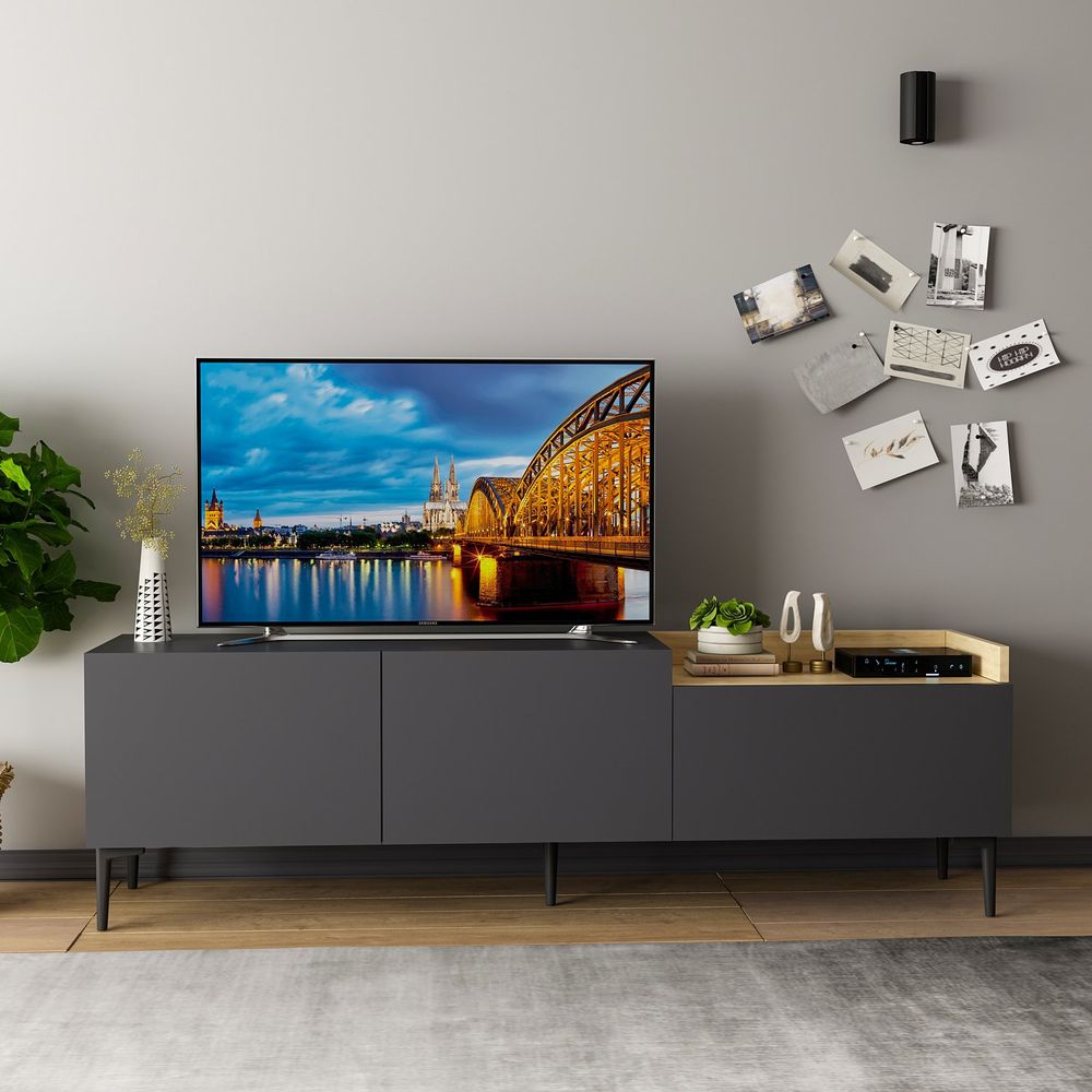 TV Stalak Mia - Antracit slika 6
