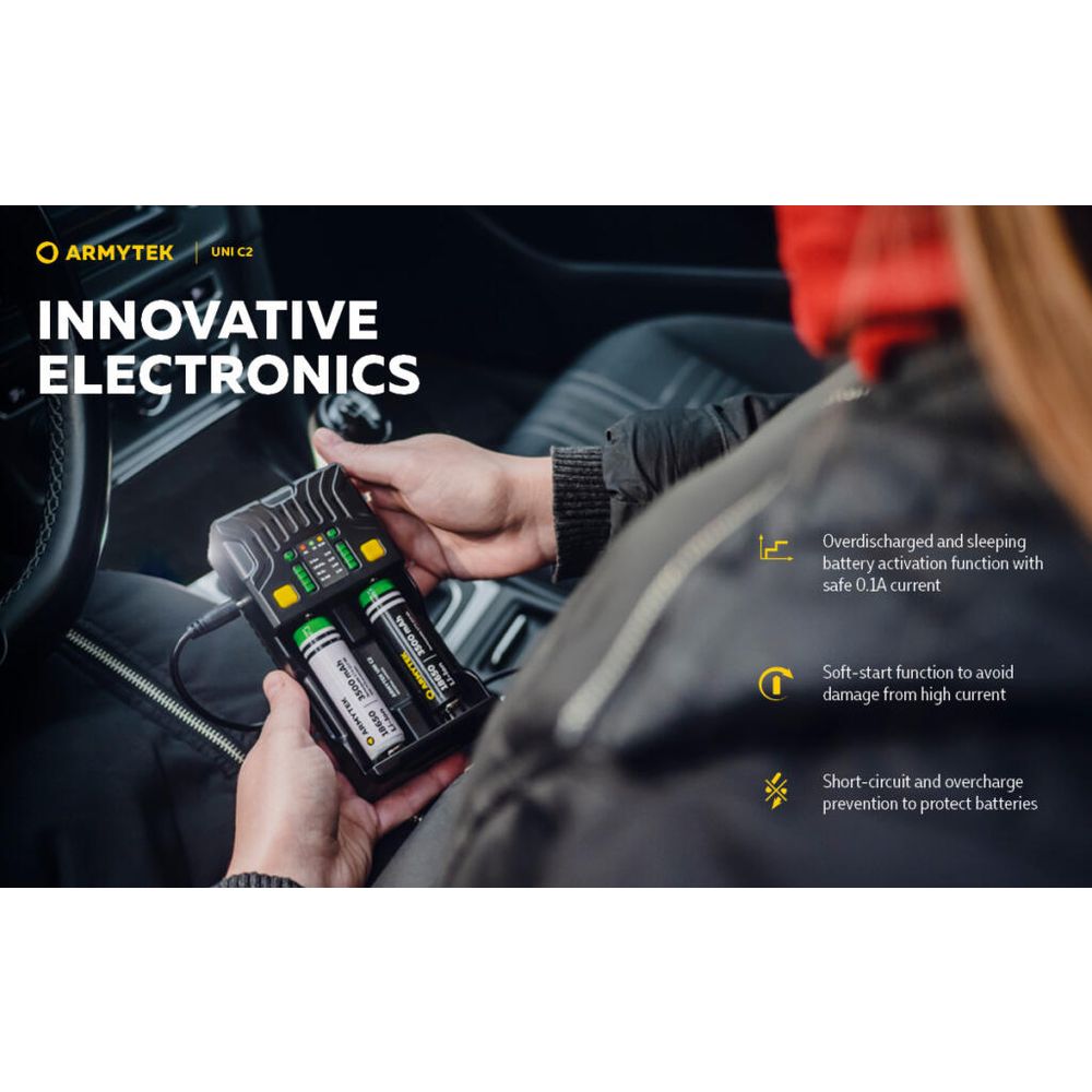 Armytek Univerzalni punjač za baterije Uni C2 slika 24