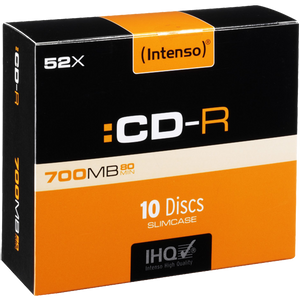 (Intenso) CD-R 700MB (80 min.) pak. 10 komada Slim Case - CD-R700MB/10Slim