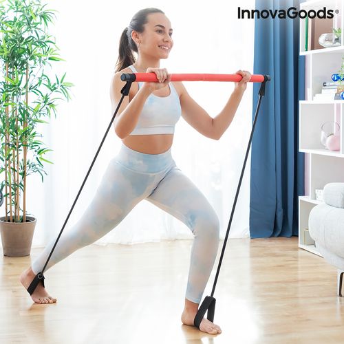 Poluga za fitness s elastičnim trakama i vodičem za vježbanje Resibar InnovaGoods slika 1