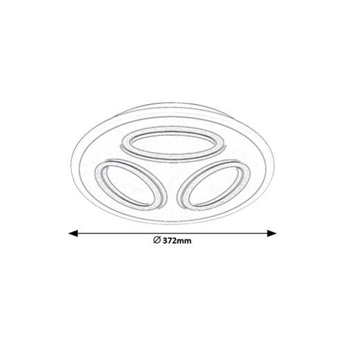 Rabalux Rochelle plafonska lampaLED, 40W slika 4