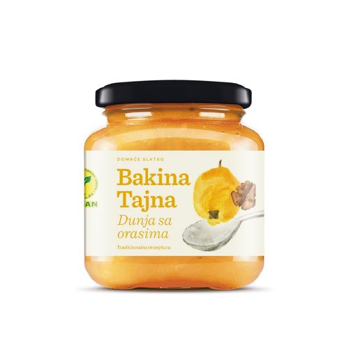 Bakina tajna Slatko dunja+orah 375g slika 1