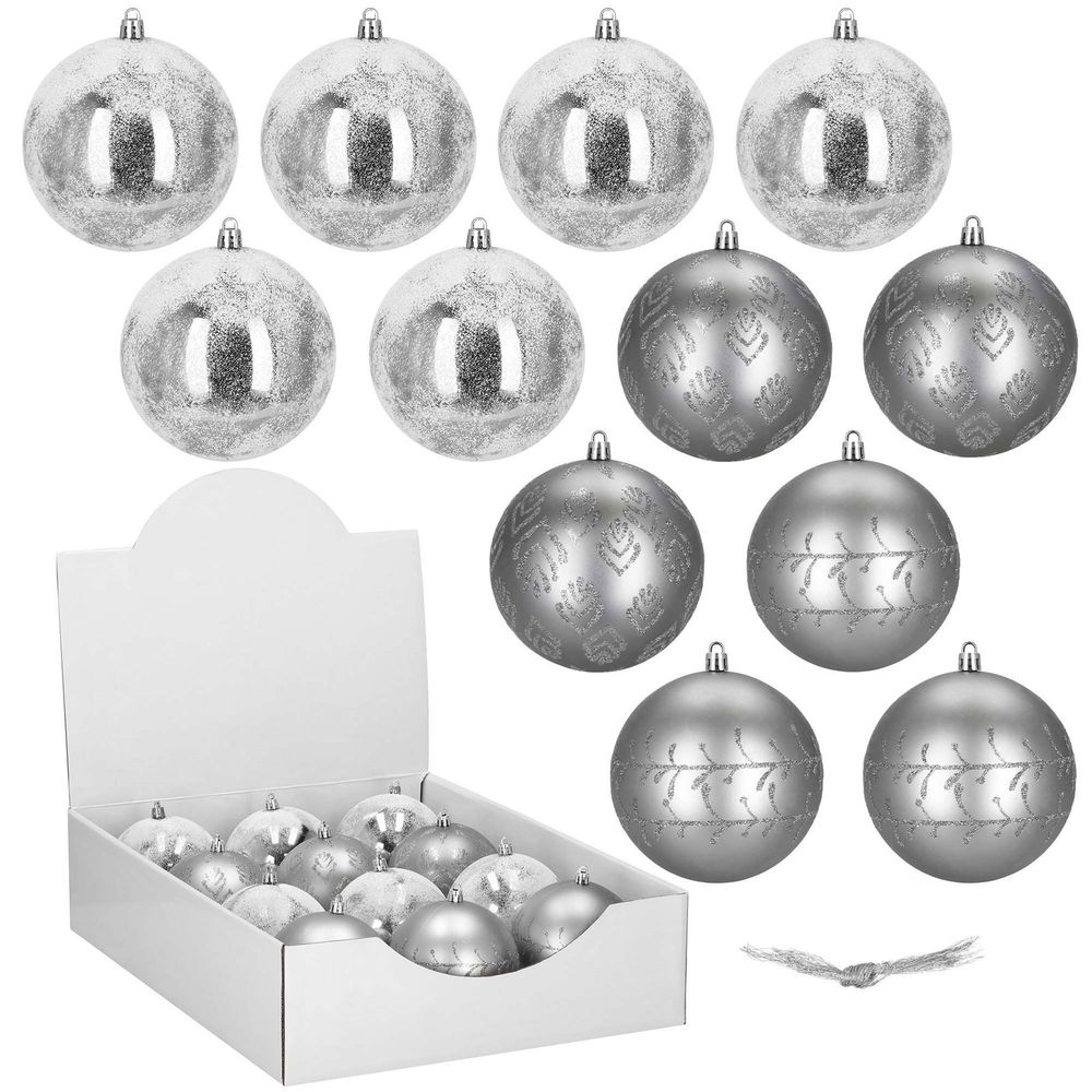 Ca1535 set božićnih kuglica 10 cm 12 kom. slika 2