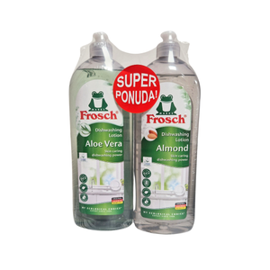 Frosch deterdžent za suđe Aloe vera 750 ml + deterdžent za suđe Badem 750 ml