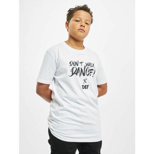 DEF / T-Shirt Don't Walk Dance in white slika 1