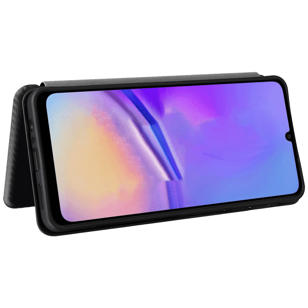 NN-Su Futrola preklopna za Samsung A07, koža, crna - Galaxy A07 Flip Leather Phone Case slika 3