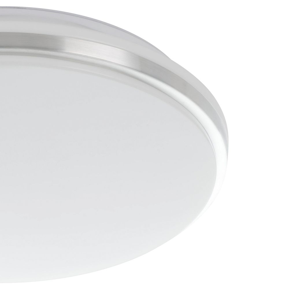 Eglo plafonjera 'Pinetto' LED, 18W, promjer 340mm, IP44, bijela/crna slika 3