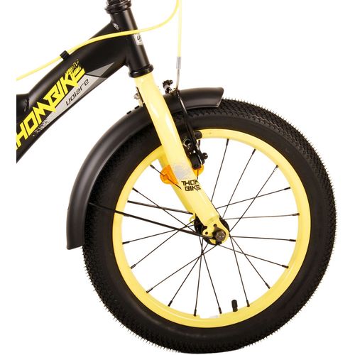 Dječji bicikl Volare Thombike 16" s dvije ručne kočnice crno-žuti slika 5