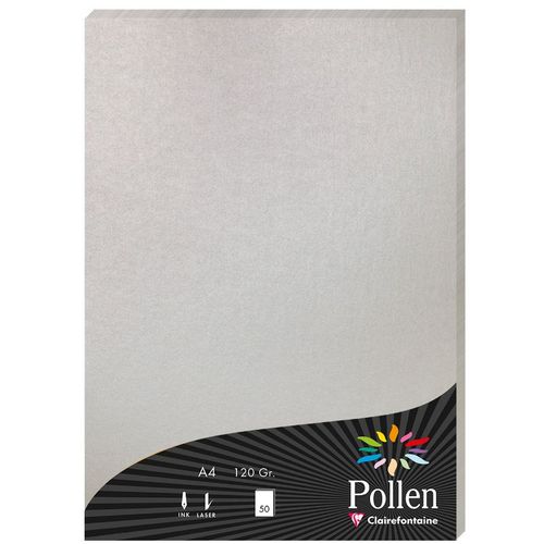 Clairefontaine papir Pollen silver A4/120gr 1/50 slika 1