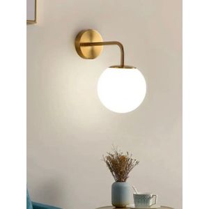 Zidna Lampa BRZ-340066 - Zlatna i Bijela