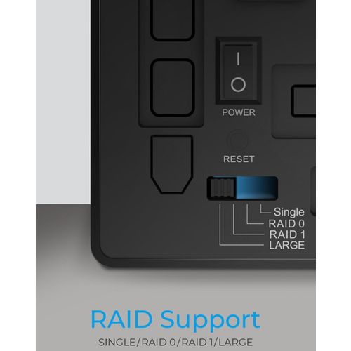 Vanjsko RAID kućište Icybox IB-RD3802-C31 za 2 USB-C 3.1 diska slika 2