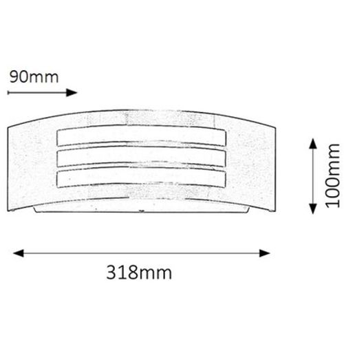 Rabalux Roma spoljna zidna lampa E27 14W IP44 Spoljna rasveta slika 2