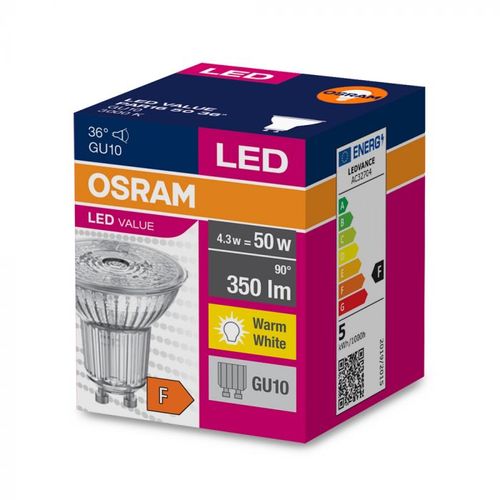 OSRAM LED sijalica GU10 4,3 W (50W) 3000K 36° slika 4