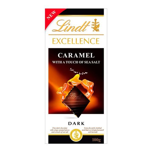 Lindt Excellence čokolada karamela sol 100 g slika 1