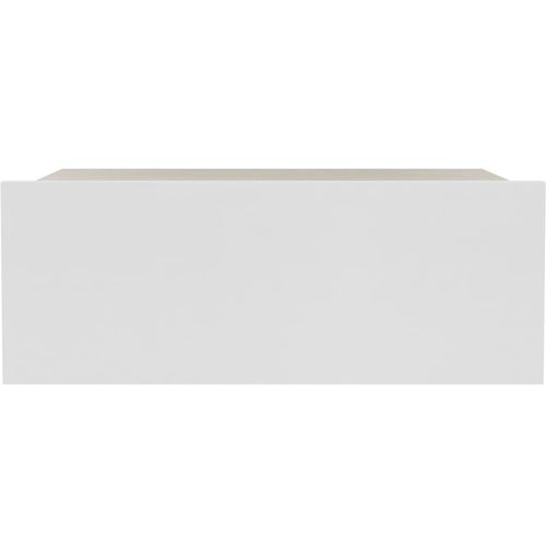 Viseći noćni ormarić bijeli i boja hrasta 40x30x15 cm iverica slika 15