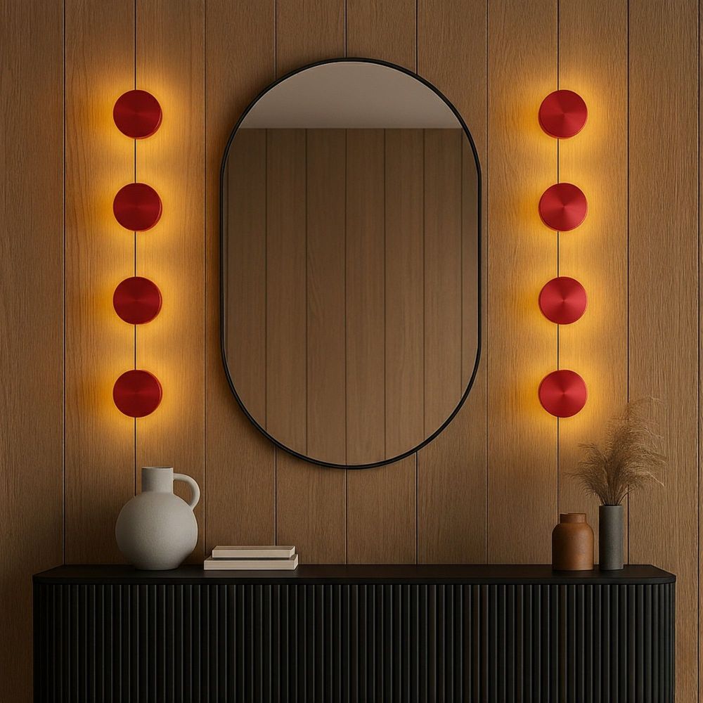 Zidna Lampa Aura - 15520 - S - K, boje: Crvena slika 4