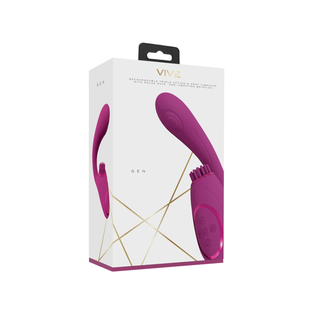 VIVE by Shots Gen - Vibrator G-točke s trostrukim motorom s pulsnim valom i vibrirajućim četkicama slika 2