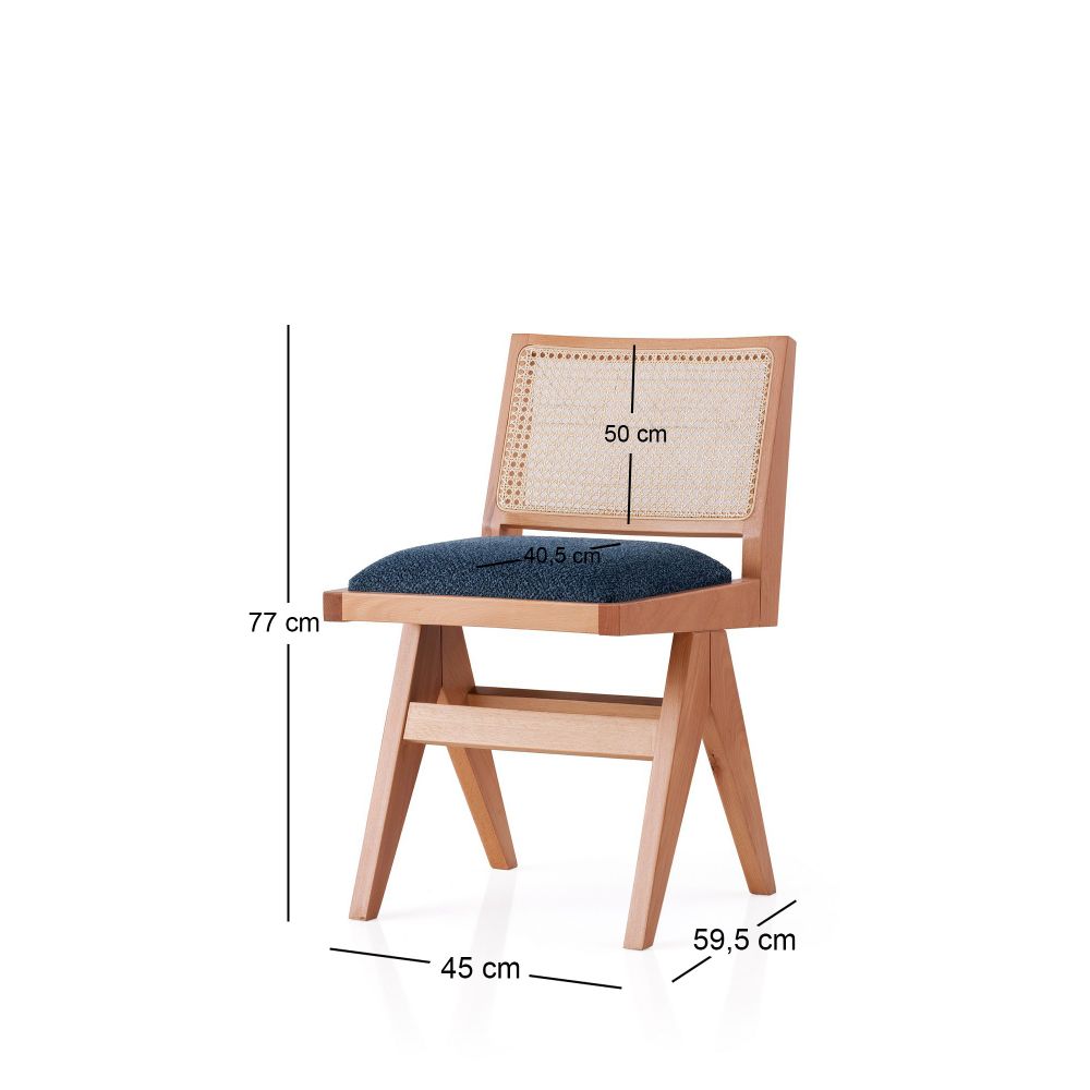 Form - 4302 Oak Tamnoplavi Stolac slika 3
