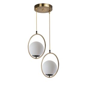 Ring 2 Li Tepsili Beyaz Camlı Eskitme Sarkıt White
Copper Chandelier