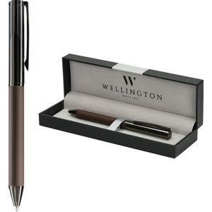 Set pisaći Wellington Stamford Kemijska olovka smeđa u poklon kutiji