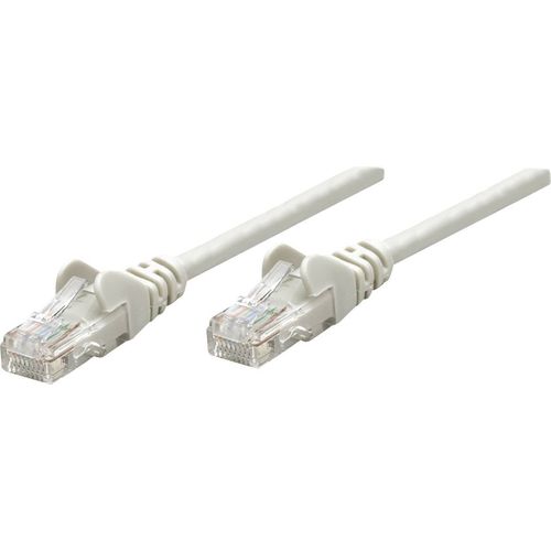 Intellinet 325950 RJ45 mrežni kabel, Patch kabel cat 5e U/UTP 10.00 m siva  1 St. slika 2