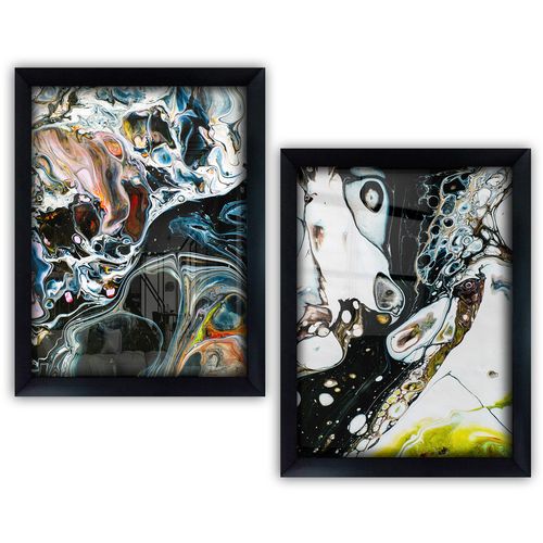 SYC7436502315381 Multicolor Decorative Framed Painting (2 Pieces) slika 2