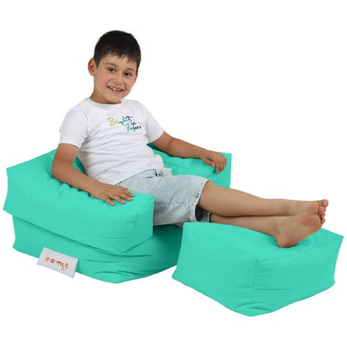Kids Single Seat Pouffe - Turquoise Turquoise Garden Bean Bag slika 2