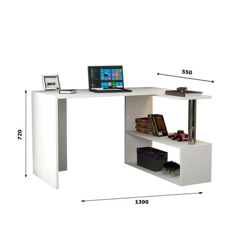 Beta Olek White Study Desk slika 3