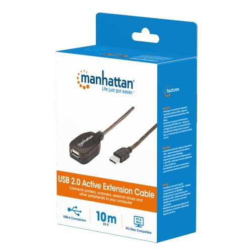 Kabl Manhattan 150248 USB-A M/F 2.0/480Mbps/produžni aktivni/10m slika 2