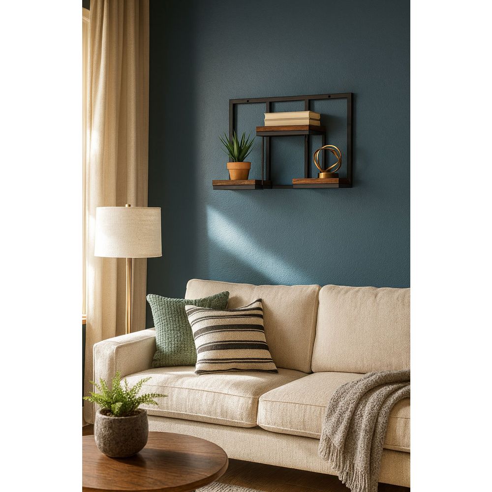 ModernHome loft zidni stalak za cvijeće za dekoraciju, s 3 razine slika 3