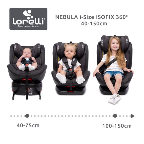 LORELLI NEBULA Autosjedalica Black 0-12 godina/0-36 kg (0+/1/2/3) slika 3