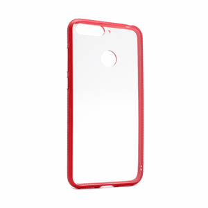 Torbica Clear Cover za Huawei Y6 Prime 2018 crvena