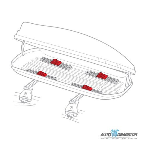 DRŽAČI ZA KROVNE KOFERE SET 4KOM slika 3