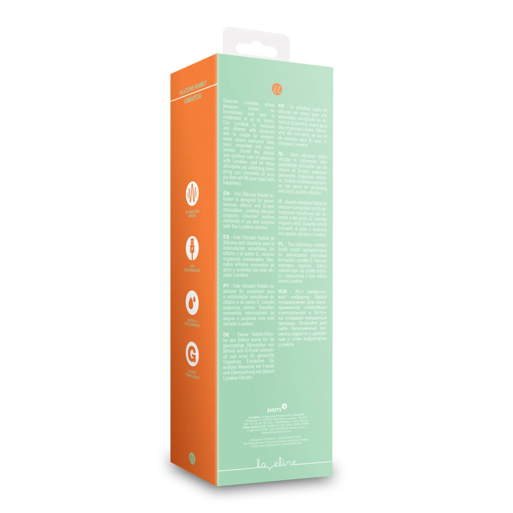 Loveline by Shots Silikonski vibrator Rabbit - Misty Green slika 4