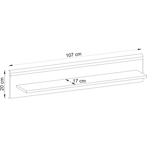 Zidna polica PRIMO P107  slika 2