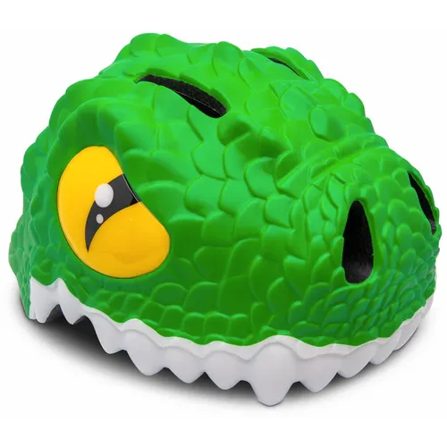 CrazySafety 3D dječja kaciga Crocodile Green - s LED svjetlom slika 1
