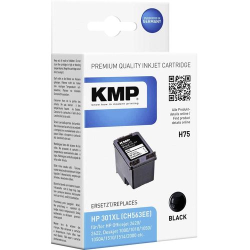 KMP tinta zamijenjen HP 301XL kompatibilan  crn H75 1719,4001 slika 1