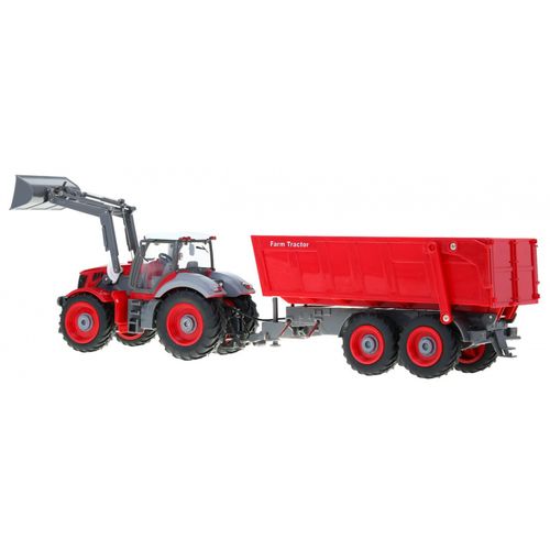 Traktor s prikolicom crveni na daljinsko upravljanje slika 3