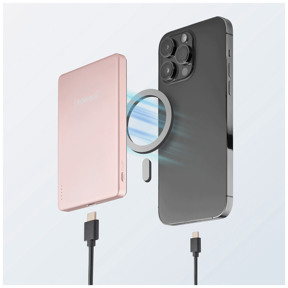 (Intenso) Prijenosni punjač POWERBANK MW5000, MagSafe / 5000mAh / Rose  slika 7