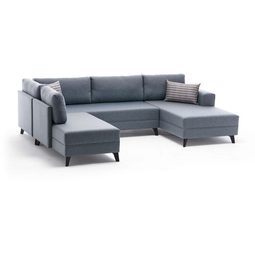 Atelier Del Sofa Kutna garnitura na razvlačenje, Plava, Efsun - Blue slika 14